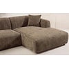 Leia Bruin Bouclé 3-Zits Bank + Chaise Lounge Rechts Leia Bruin Bouclé 3-Zits Bank + Chaise Lounge Rechts