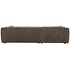 Leia Bruin Bouclé 3-Zits Bank + Chaise Lounge Rechts Leia Bruin Bouclé 3-Zits Bank + Chaise Lounge Rechts