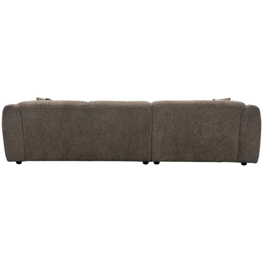 Leia Bruin Bouclé 3-Zits Bank + Chaise Lounge Rechts Hjem Interiors Leia Bruin Bouclé 3-Zits Bank + Chaise Lounge Rechts