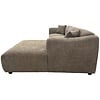 Leia Bruin Bouclé 3-Zits Bank + Chaise Lounge Rechts Leia Bruin Bouclé 3-Zits Bank + Chaise Lounge Rechts