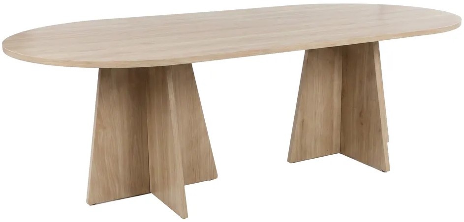 Hjem Interiors Bootcut Eiken Eettafel Ovaal 230 cm