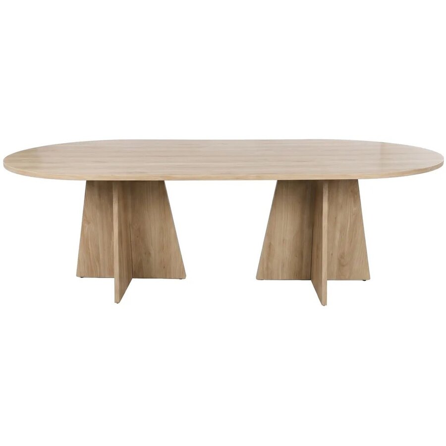Hjem Interiors Bootcut Eiken Eettafel Ovaal 230 cm