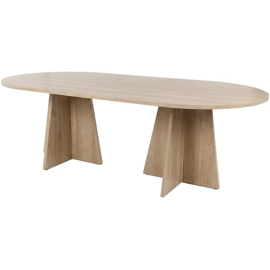 Hjem Interiors Bootcut Eiken Eettafel Ovaal 230 cm