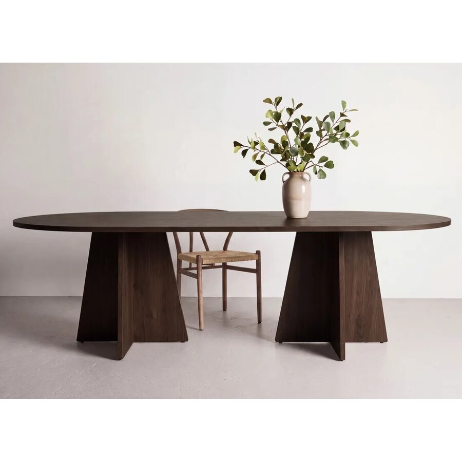 Bootcut Mocha Eettafel Ovaal 200 cm Hjem Interiors Bootcut Mocha Eettafel Ovaal 200 cm