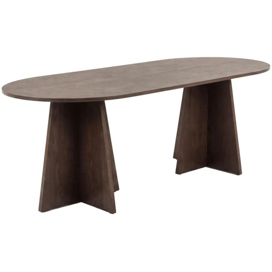 Bootcut Mocha Eettafel Ovaal 200 cm Hjem Interiors Bootcut Mocha Eettafel Ovaal 200 cm