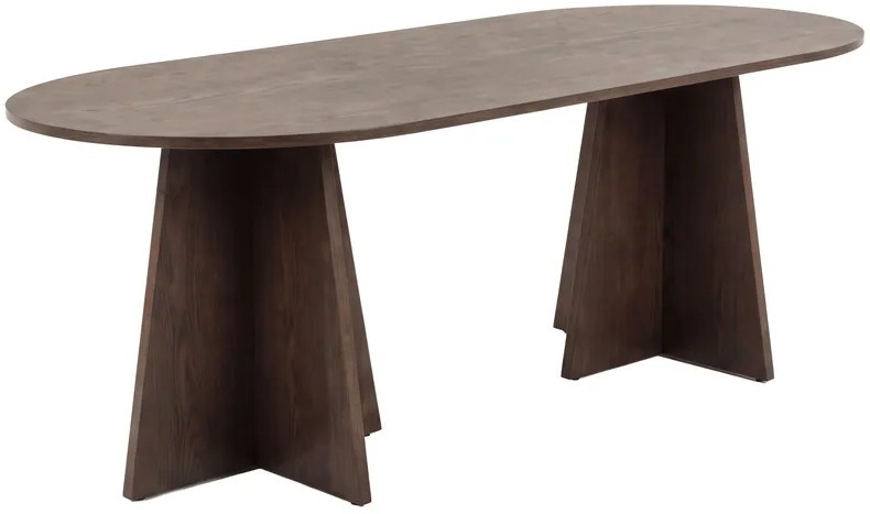 Hjem Interiors Bootcut Mocha Eettafel Ovaal 200 cm