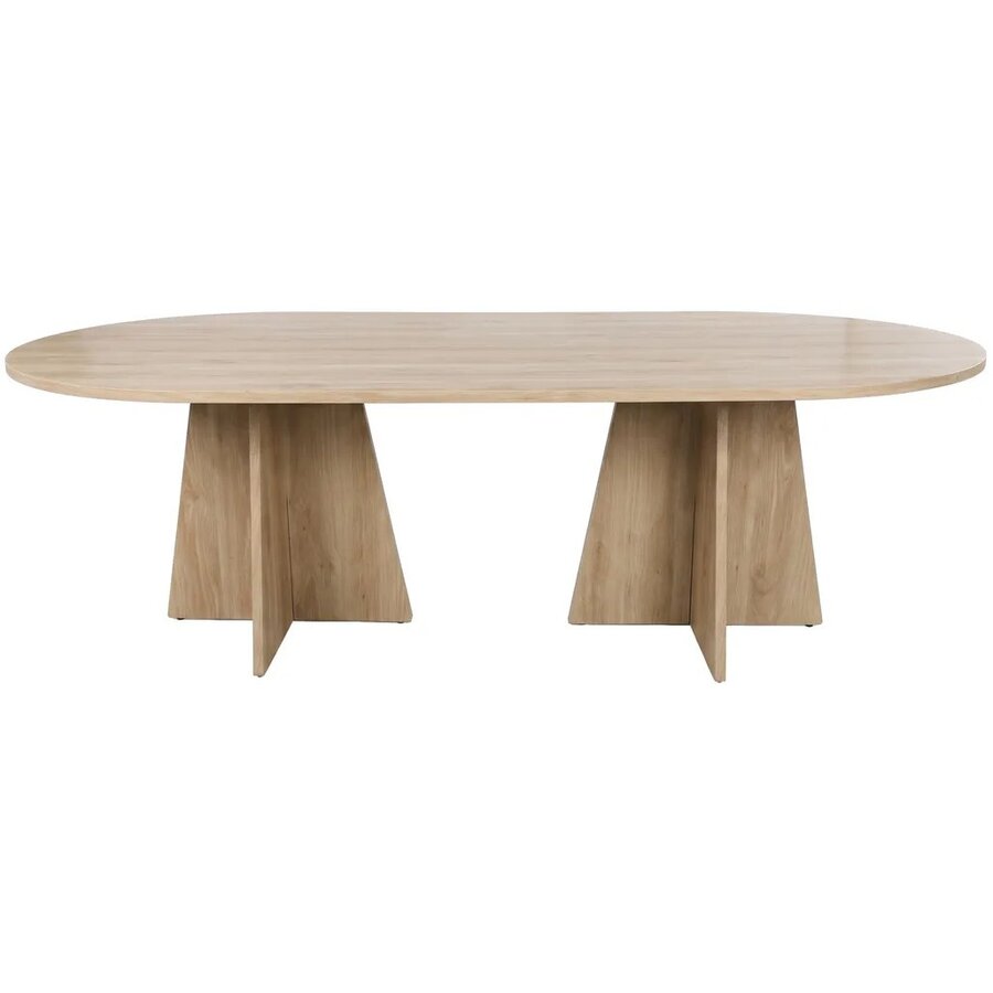 Bootcut Eiken Eettafel Ovaal 200 cm Hjem Interiors Bootcut Eiken Eettafel Ovaal 200 cm