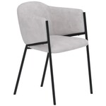 Hjem Interiors Evelina Eetkamerstoel Lichtgrijs Velvet Hjem Interiors Evelina Eetkamerstoel Lichtgrijs Velvet