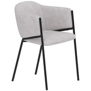 Hjem Interiors Evelina Eetkamerstoel Lichtgrijs Velvet Hjem Interiors Evelina Eetkamerstoel Lichtgrijs Velvet