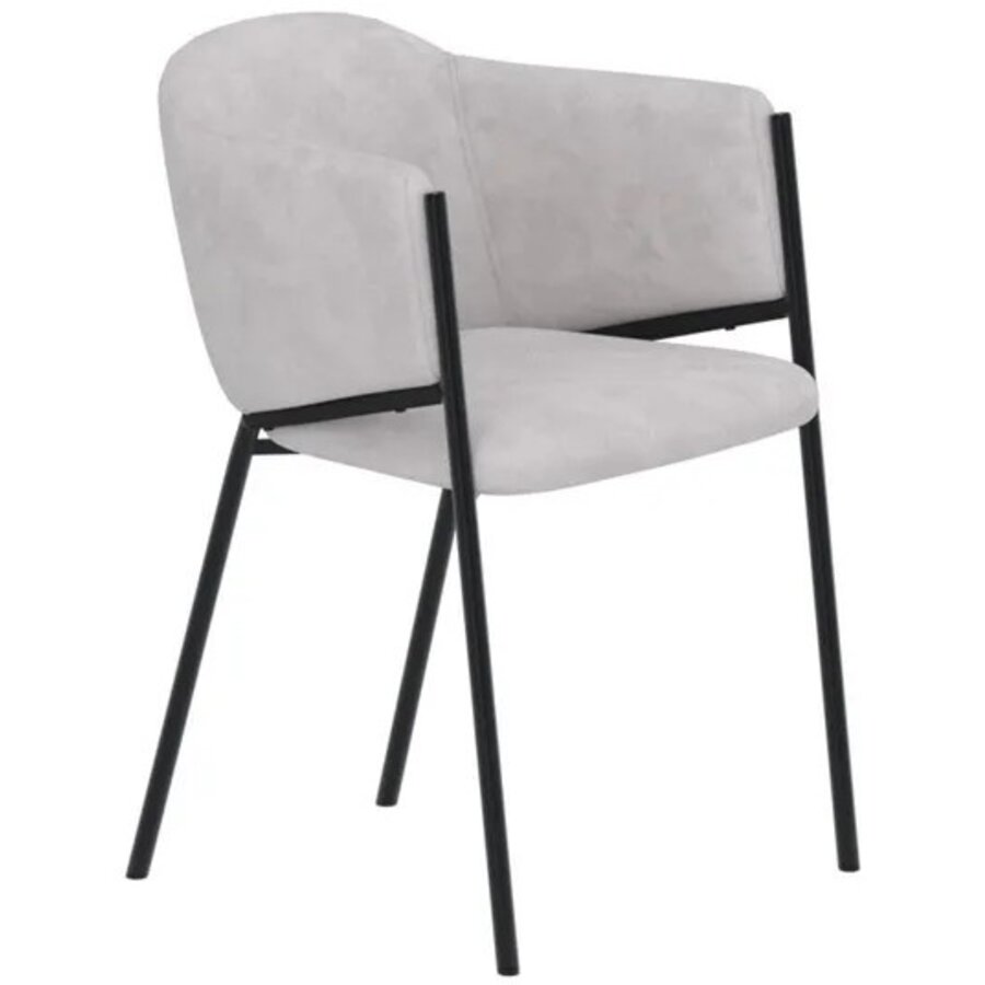 Evelina Eetkamerstoel Lichtgrijs Velvet Hjem Interiors Evelina Eetkamerstoel Lichtgrijs Velvet