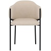 Evelina Eetkamerstoel Beige Velvet Evelina Eetkamerstoel Beige Velvet