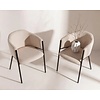 Evelina Eetkamerstoel Beige Velvet Evelina Eetkamerstoel Beige Velvet