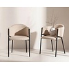 Evelina Eetkamerstoel Beige Velvet Evelina Eetkamerstoel Beige Velvet