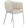Evelina Eetkamerstoel Wit Linen