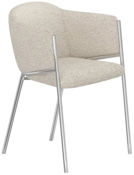 Hjem Interiors Evelina Eetkamerstoel Wit Linen