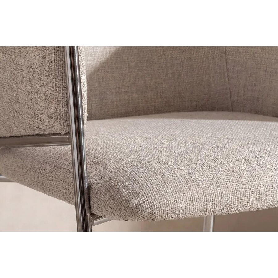 Hjem Interiors Evelina Eetkamerstoel Wit Linen