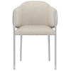 Evelina Eetkamerstoel Wit Linen