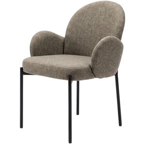 Hjem Interiors Blom Eetkamerstoel Bruin Linen Hjem Interiors Blom Eetkamerstoel Bruin Linen