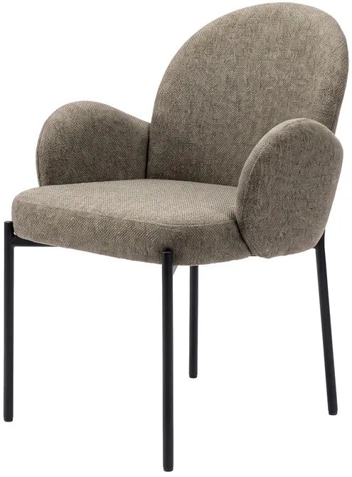 Hjem Interiors Blom Eetkamerstoel Bruin Linen
