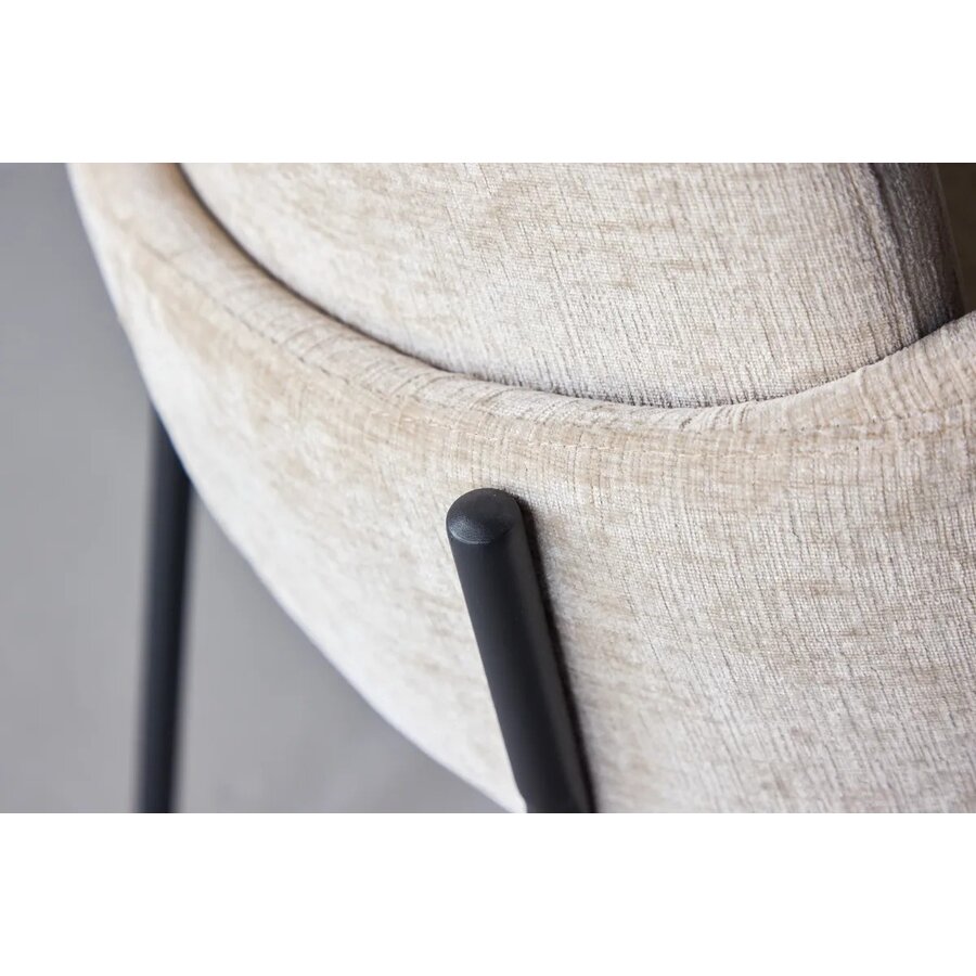 Hjem Interiors Blom Eetkamerstoel Beige Linen