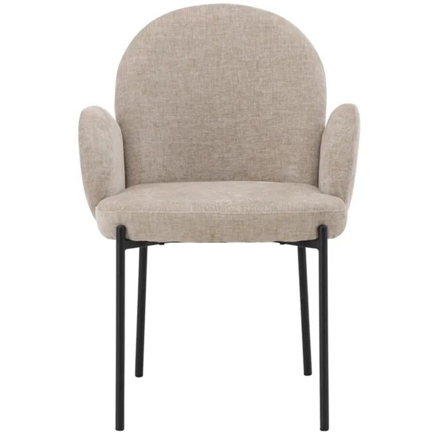 Hjem Interiors Blom Eetkamerstoel Beige Linen