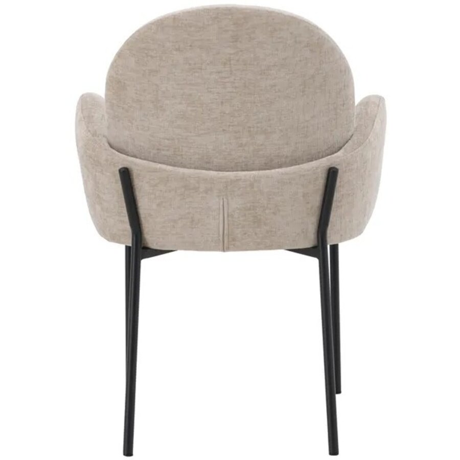 Hjem Interiors Blom Eetkamerstoel Beige Linen