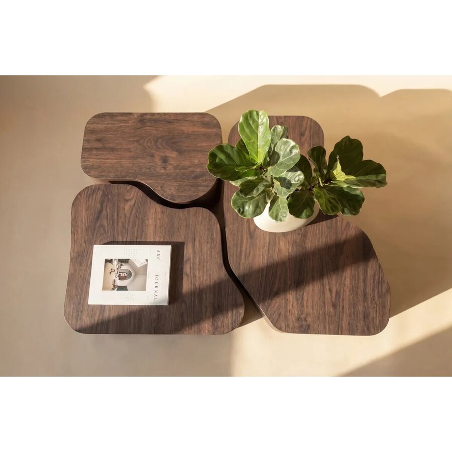 Nordland Mocha Salontafel Set van 3 Hjem Interiors Nordland Mocha Salontafel Set van 3
