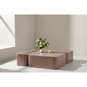Hjem Interiors Nordland Bruin Salontafel Set van 3
