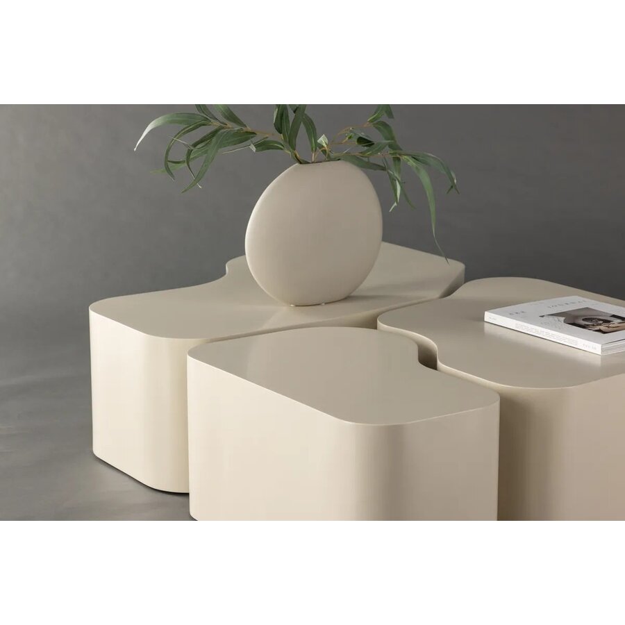 Hjem Interiors Nordland Beige Salontafel Set van 3