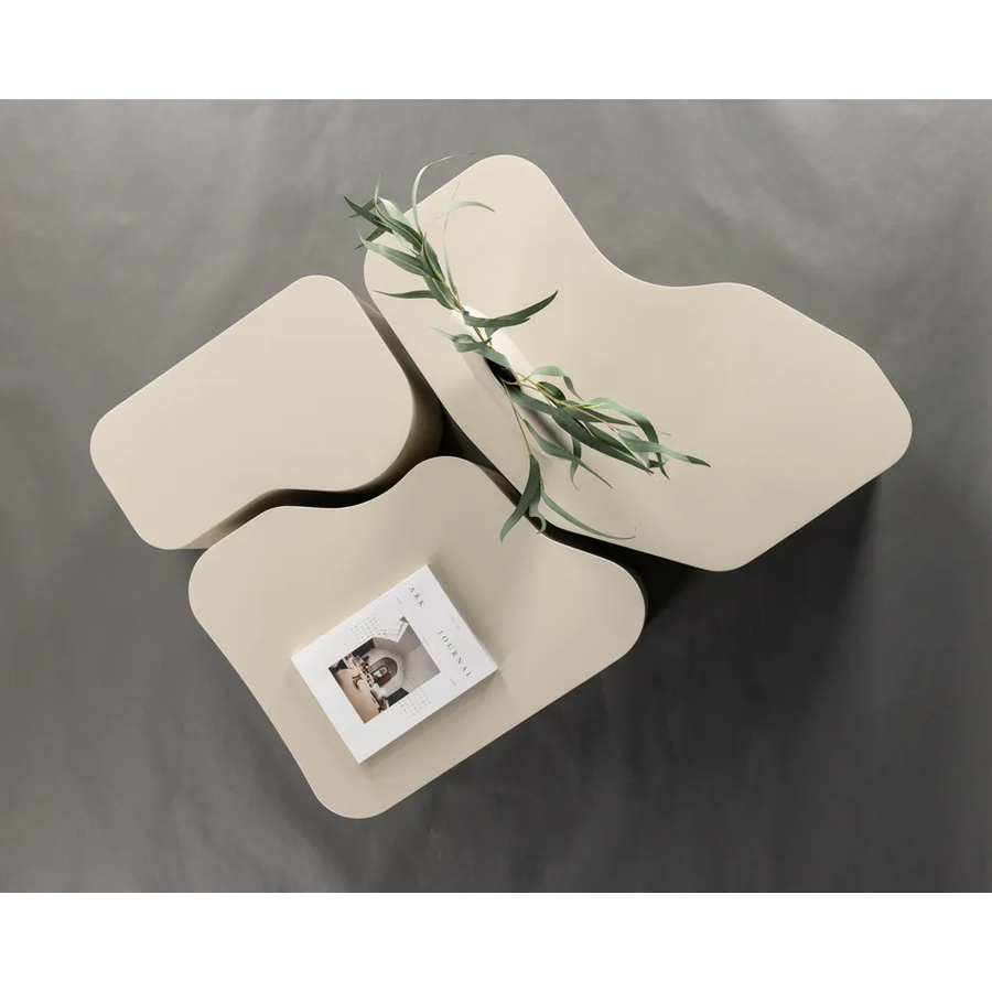 Hjem Interiors Nordland Beige Salontafel Set van 3