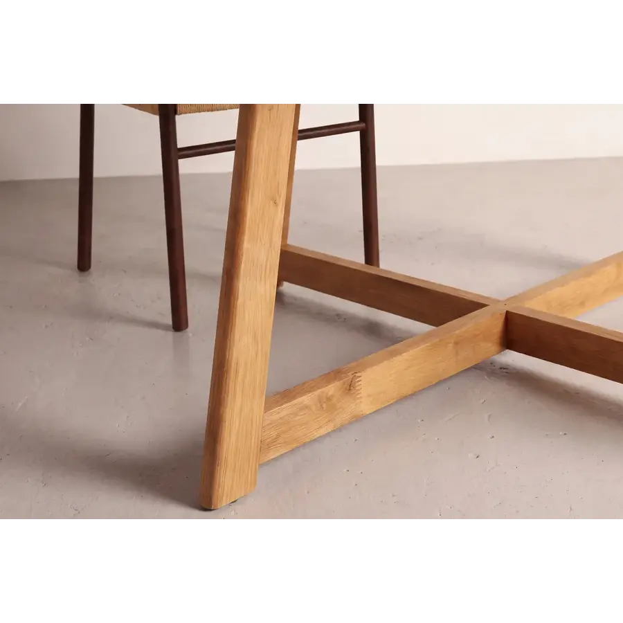 Yakidon Eiken Eettafel Rond Ø120 cm Inklapbaar Hjem Interiors Yakidon Eiken Eettafel Rond Ø120 cm Inklapbaar