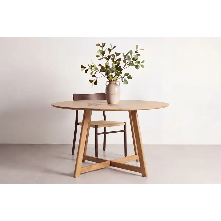 Yakidon Eiken Eettafel Rond Ø120 cm Inklapbaar Hjem Interiors Yakidon Eiken Eettafel Rond Ø120 cm Inklapbaar