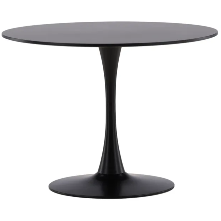Hamden Zwarte Eettafel Rond Ø110 cm Hjem Interiors Hamden Zwarte Eettafel Rond Ø110 cm