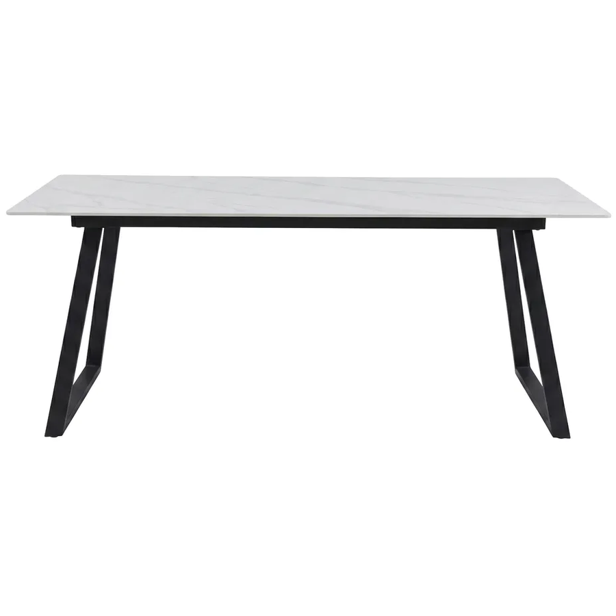 Hjem Interiors Estelle 200 cm Eettafel Wit Marmerlook