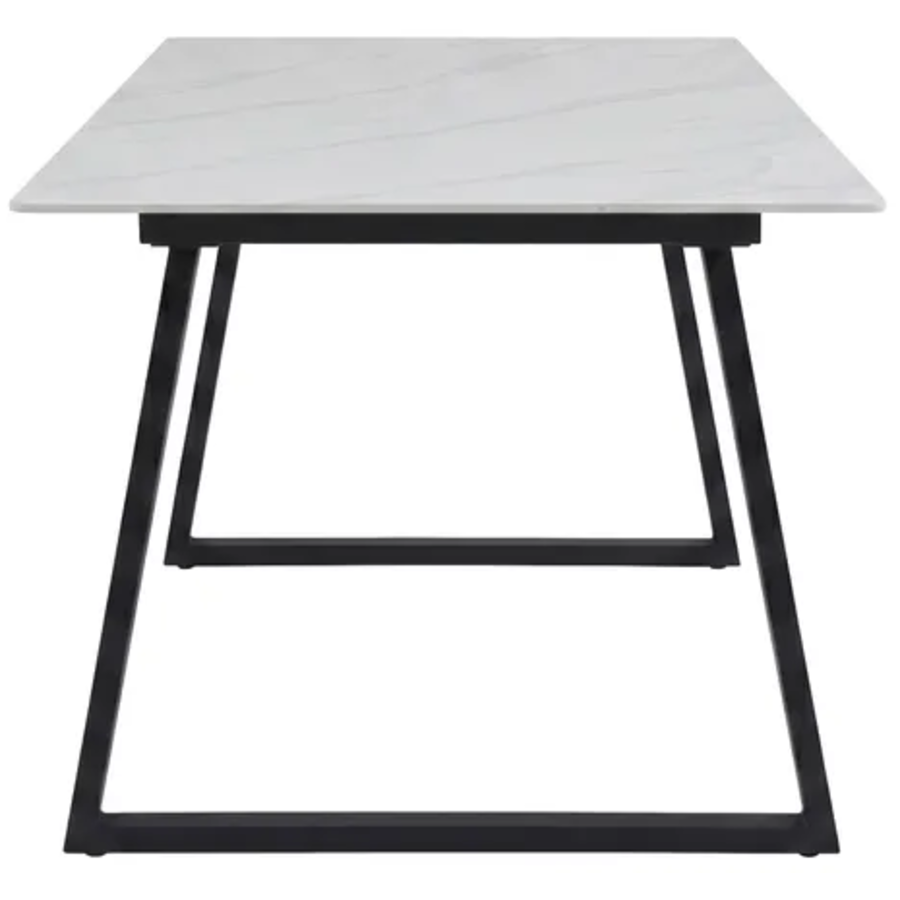 Hjem Interiors Estelle 200 cm Eettafel Wit Marmerlook