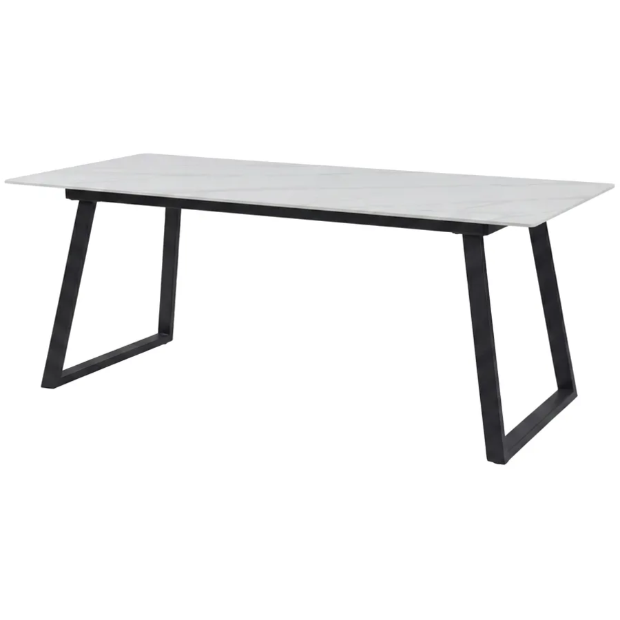 Hjem Interiors Estelle 200 cm Eettafel Wit Marmerlook