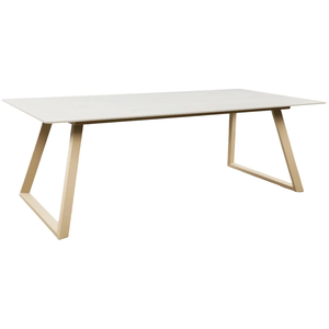 Hjem Interiors Estelle 200 cm Eettafel Beige Marmerlook Hjem Interiors Estelle 200 cm Eettafel Beige Marmerlook