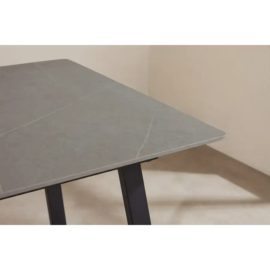 Hjem Interiors Estelle 200 cm Eettafel Grijs Marmerlook