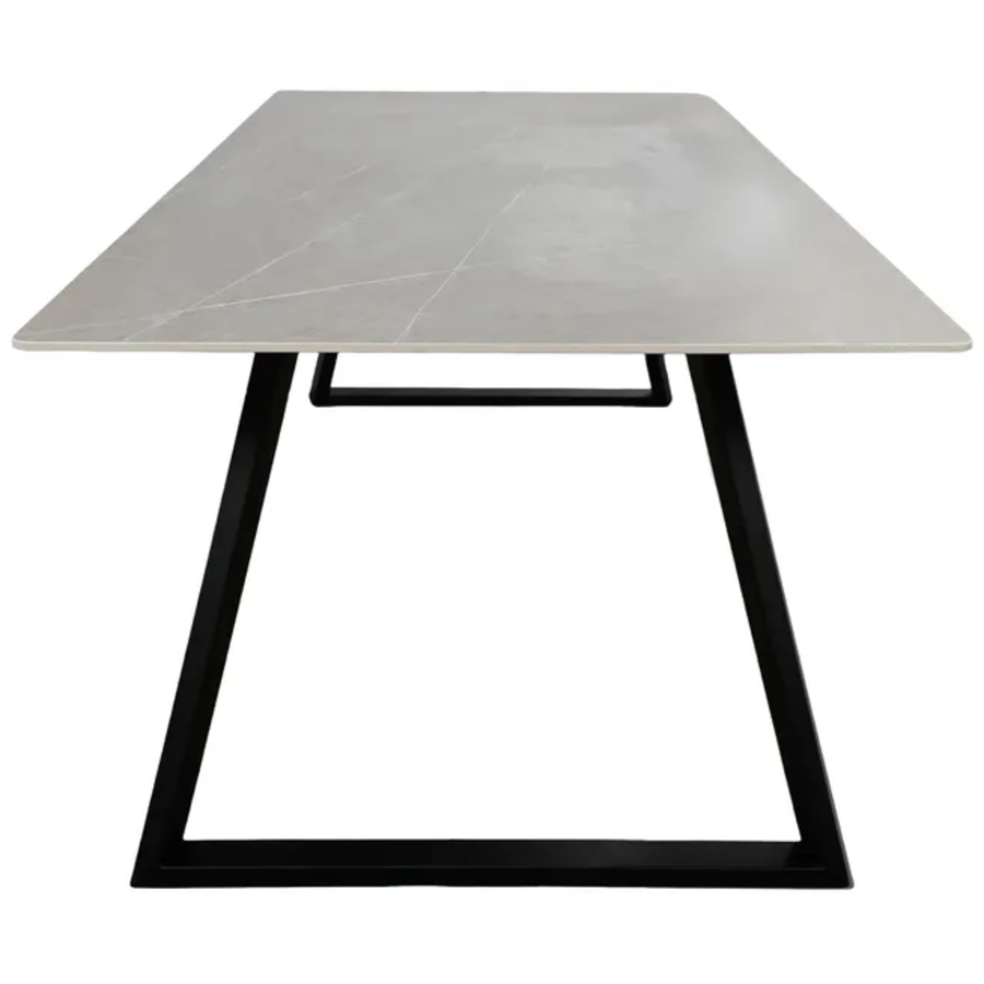 Hjem Interiors Estelle 200 cm Eettafel Grijs Marmerlook