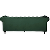 Chesterfield Velvet 3-Zits Bank Bosgroen