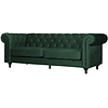 Chesterfield Velvet 3-Zits Bank Bosgroen