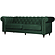 Chesterfield Velvet 3-Zits Bank Bosgroen