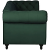 Chesterfield Velvet 3-Zits Bank Bosgroen