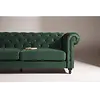Chesterfield Velvet 3-Zits Bank Bosgroen