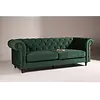 Chesterfield Velvet 3-Zits Bank Bosgroen