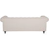 Chesterfield Velvet 3-Zits Bank Beige