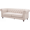Chesterfield Velvet 3-Zits Bank Beige