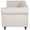 Chesterfield Velvet 3-Zits Bank Beige