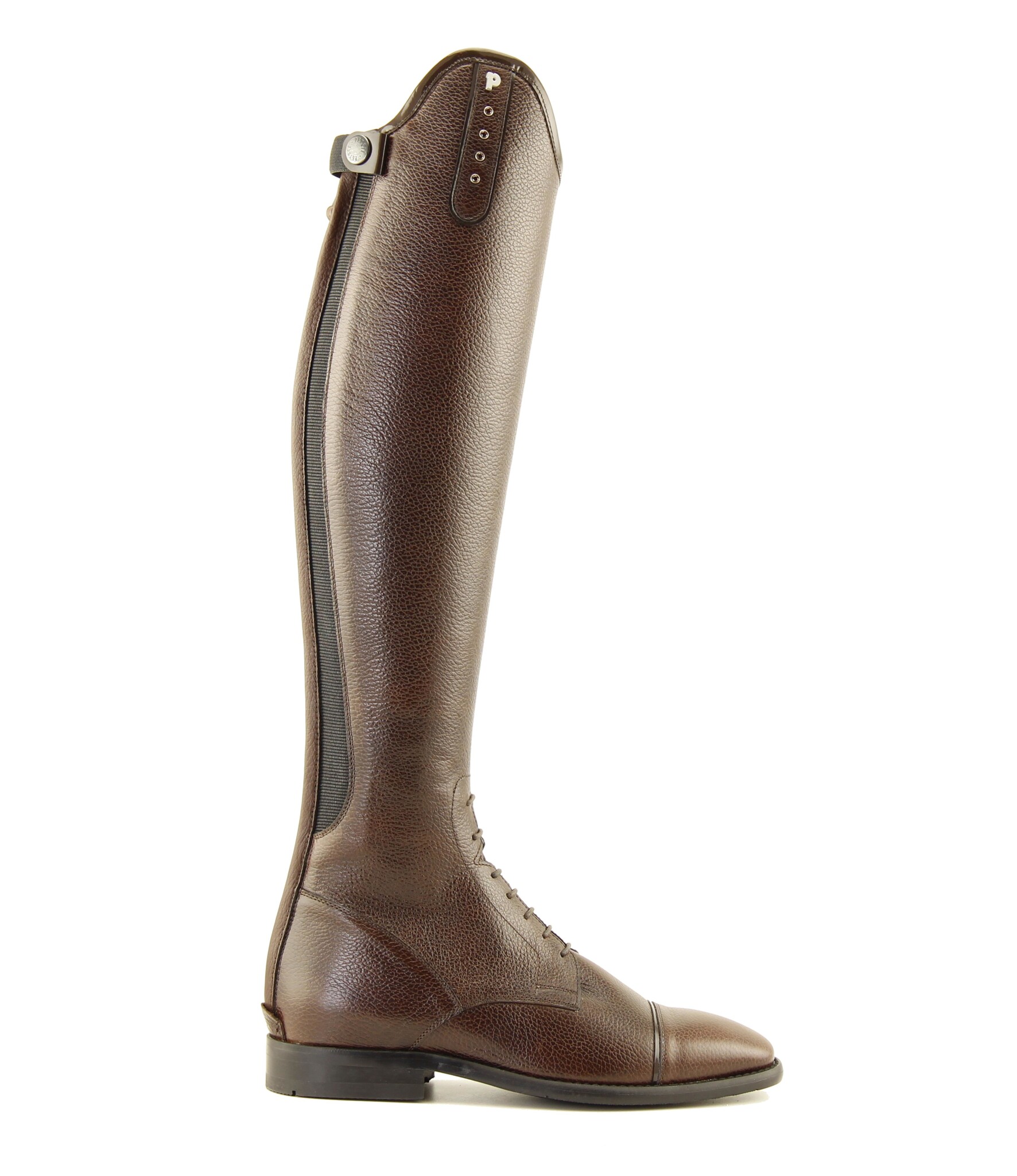 Petrie Mila black Laced Ridingboot with whipholder with Swarowski Rhinestones