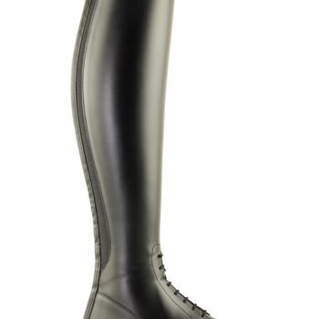 Petrie Riva lace-up boots with rear zip and optional stardust decorative cap available in 4 colors
